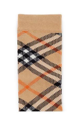 brown cotton socks BURBERRY KIDS | 8100428B9368